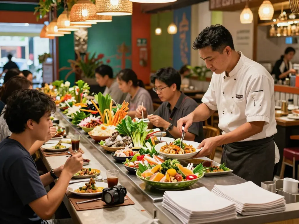 Experience the rich flavors at a rokok88 slot restaurant featuring fresh seafood creations and vibrant Thai culture.
