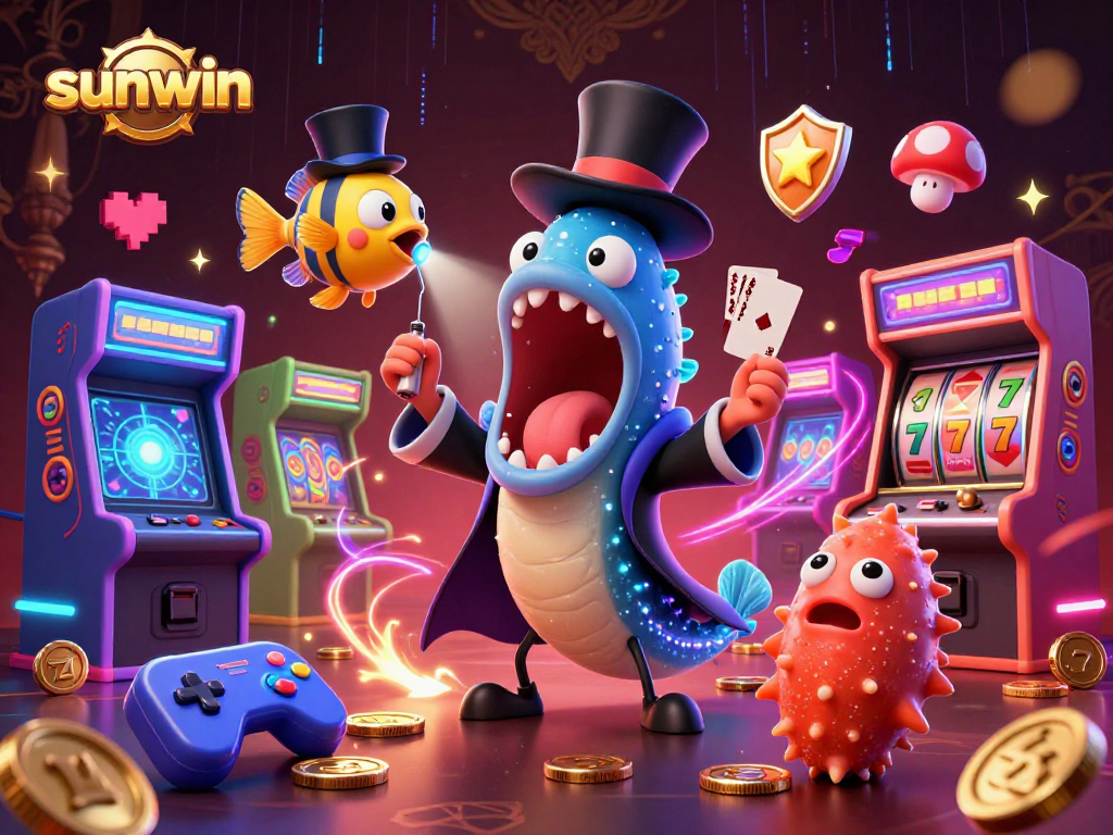 Experience the excitement of sunwin with captivating casino action featuring a magical deep-sea scene.