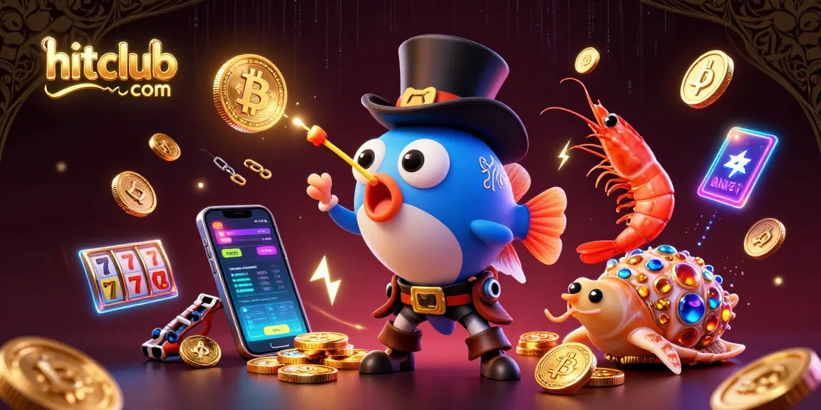 Engage with hitclubcom's thrilling slots as a deep-sea anglerfish attracts golden coins.