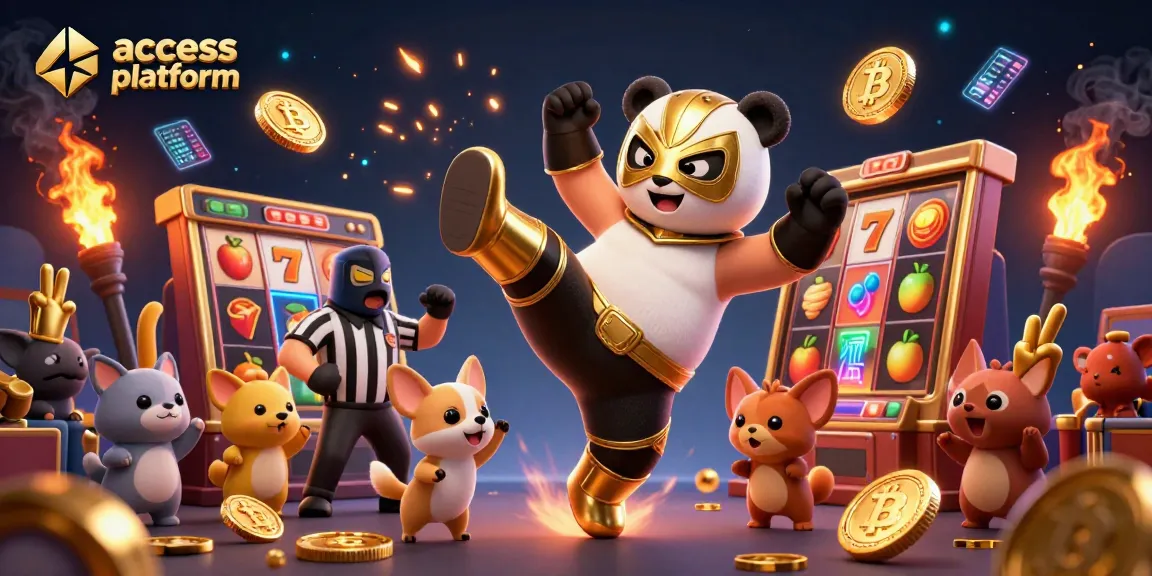 Engage with the thrilling action of access platform casino games featuring animated characters and vibrant slot elements.