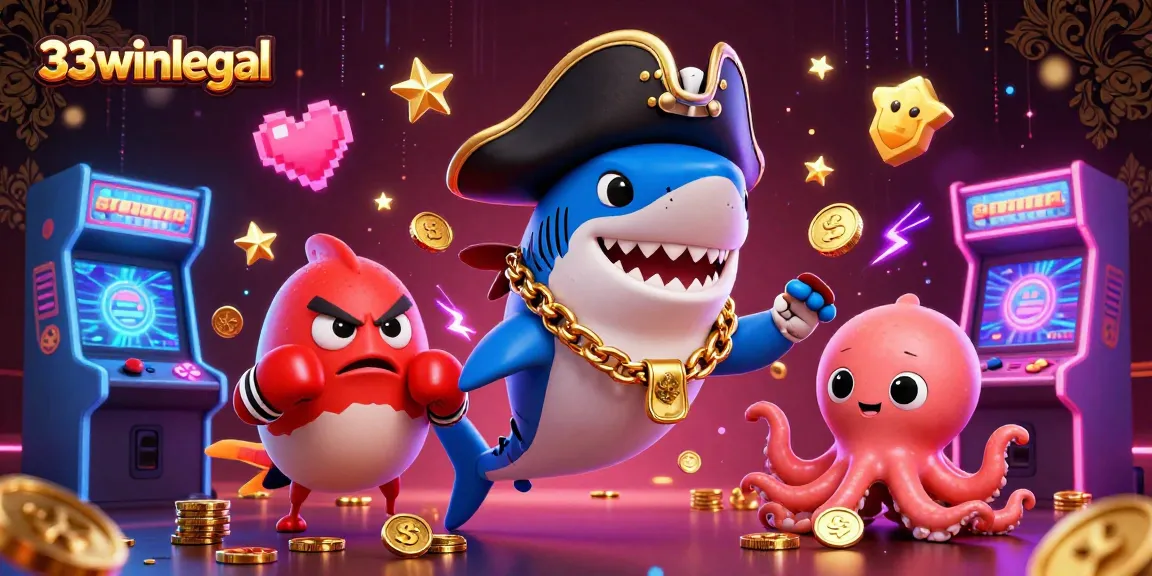 Engage in thrilling gameplay with 33winlegal's vibrant 3D pirate-themed casino scene!