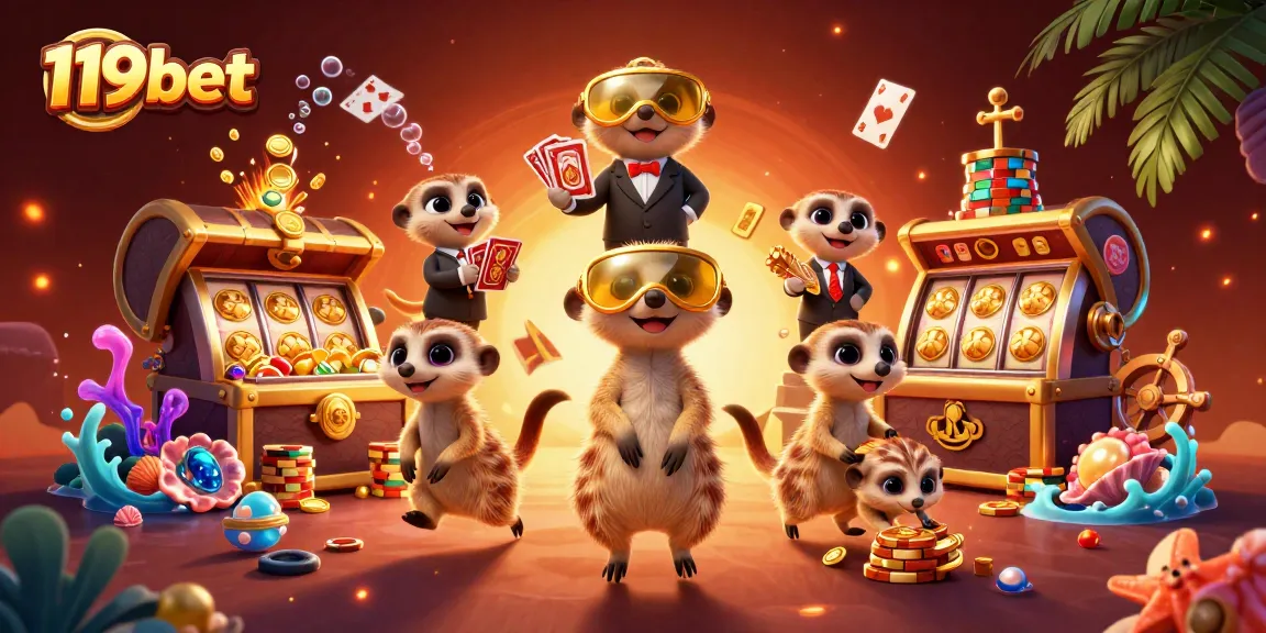 Join the excitement at 119bet for thrilling casino adventures with meerkats and slot games!