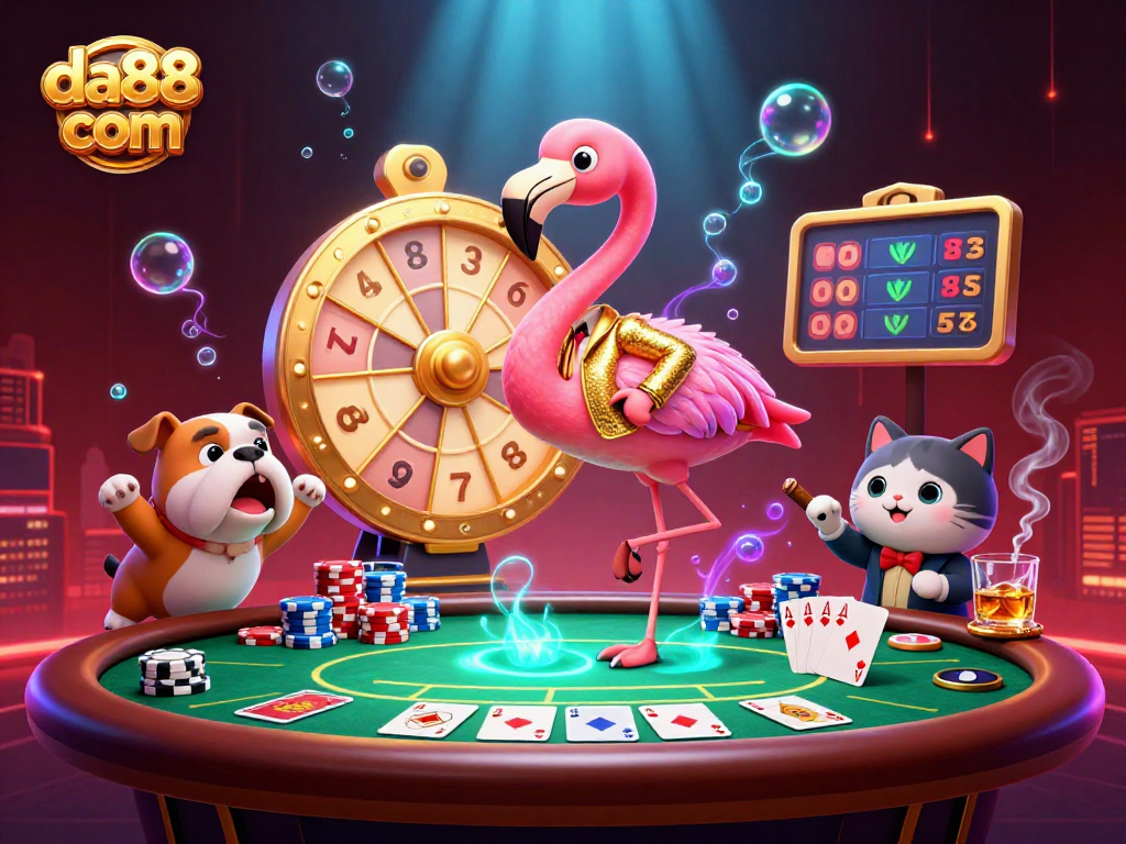 Engage with exhilarating games at da88 com, featuring dynamic characters and thrilling gambling elements.