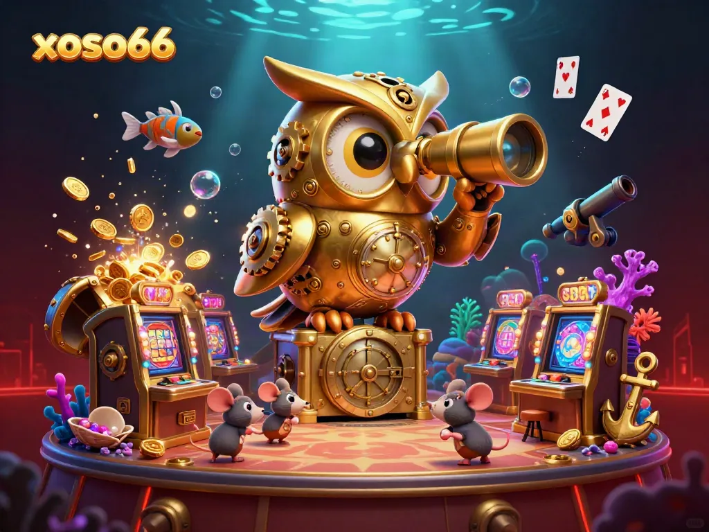 Experience thrilling gameplay at xoso66 with a dynamic casino scene filled with treasure and excitement.