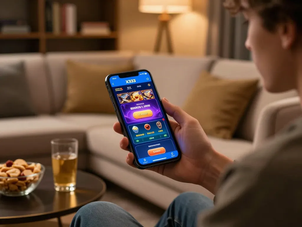 Engaging with x333 Link app on mobile for strategic online gaming experience.