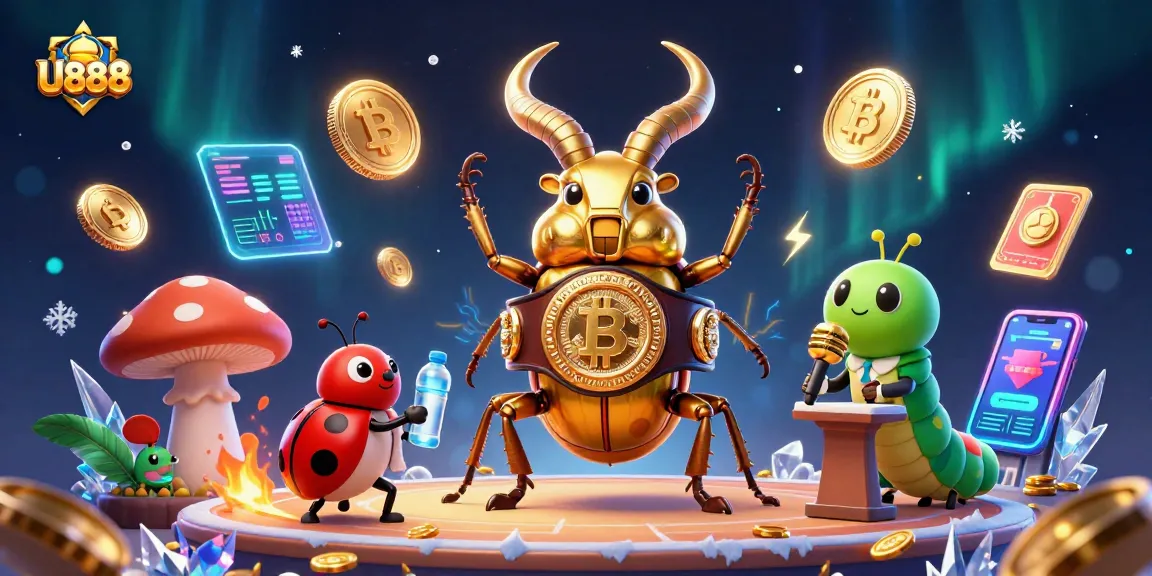 U888 showcases an intense cockfighting arena with vibrant 3D characters, enhancing the thrilling betting experience.