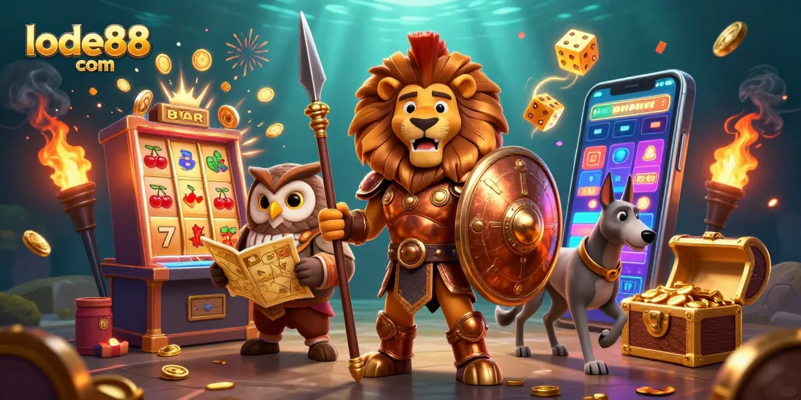 Join lode88 com for an exhilarating jackpot adventure featuring dynamic casino elements and vibrant characters.