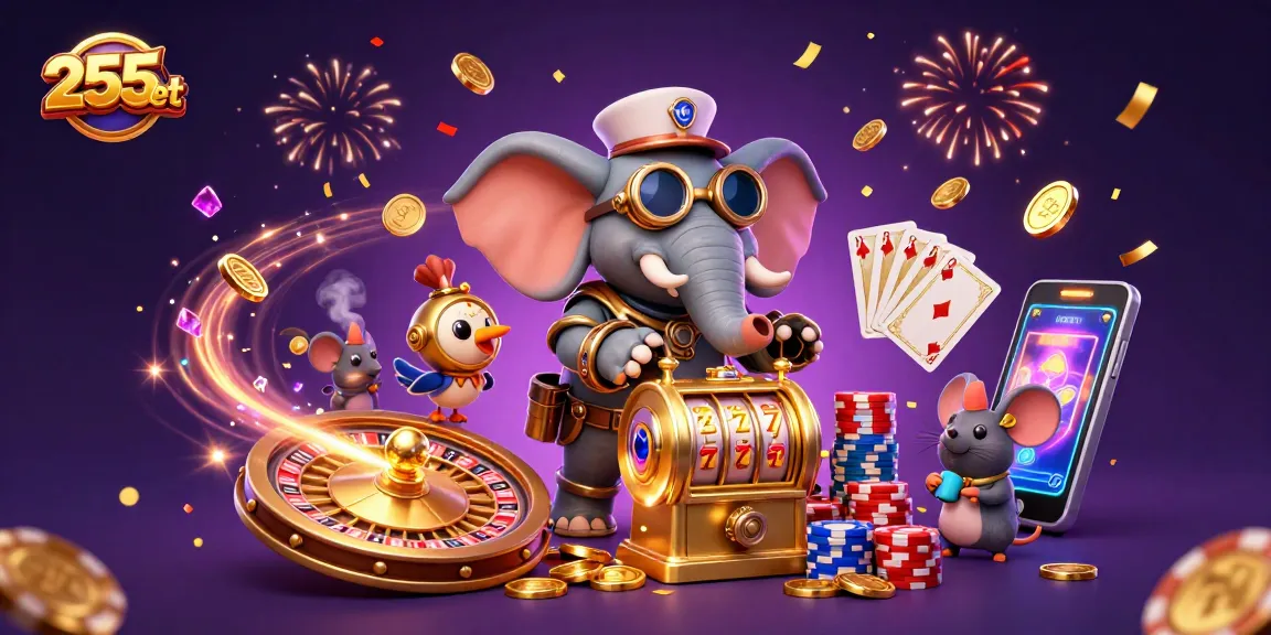 Experimente a emoção do 255bet com elementos e personagens vibrantes de cassino!