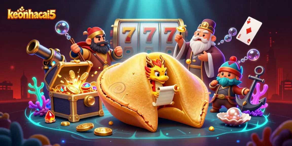 Engage with keonhacai5 and experience vibrant online gambling in this rich 3D illustration.