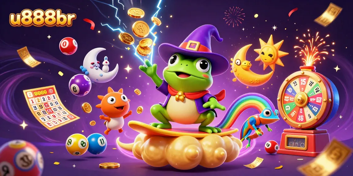 Experience a vibrant scene with the enchanting u888br characters amidst a golden coin storm.