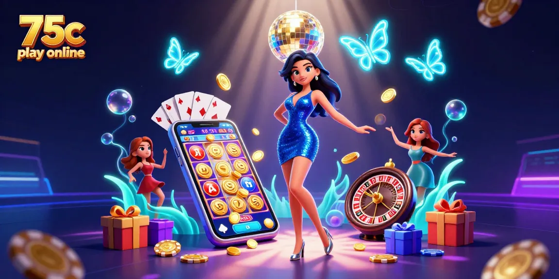 Experience vibrant gaming action with 75c play online, featuring dynamic casino elements.