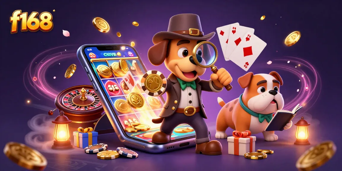 Immerse in the excitement of f168 online gambling with whimsical characters exploring treasures and gaming riches.